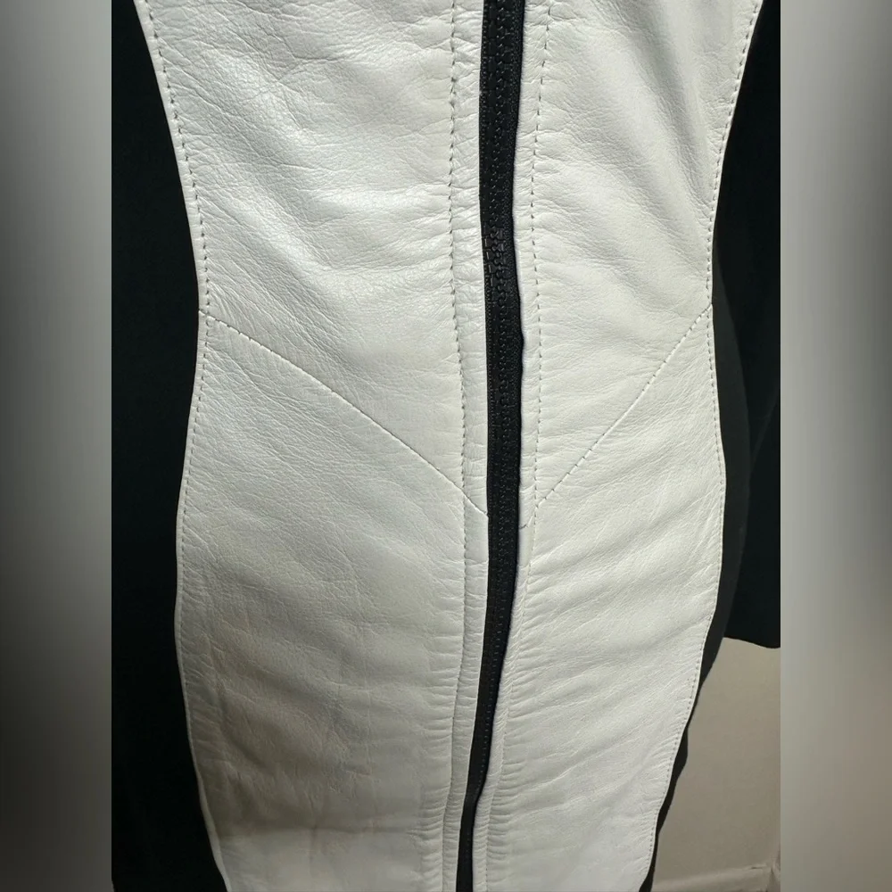 LEATHER BY WILSON Rare 1980s vintage dress size small - Picture 8 of 10